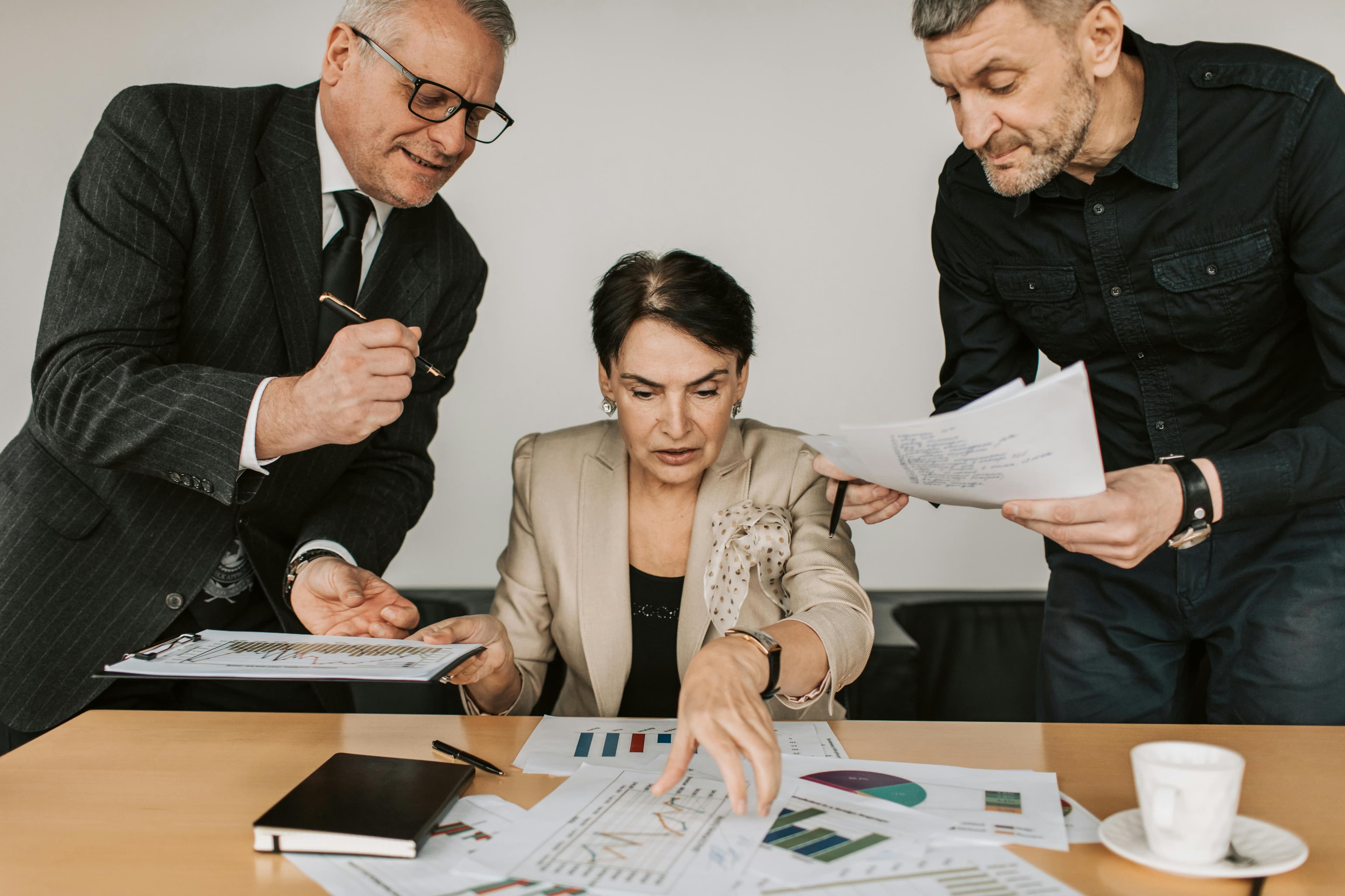 Business Partners Having a Meeting at the Office